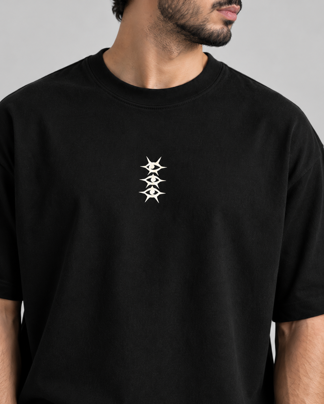 Révolution I — t-shirt oversize noir, HOGGAR, photo 3