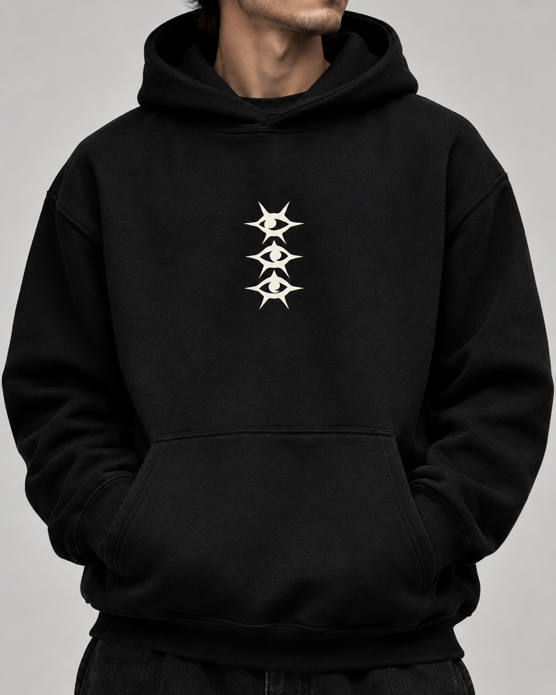 Révolution I — sweat à capuche noir, HOGGAR, photo 2