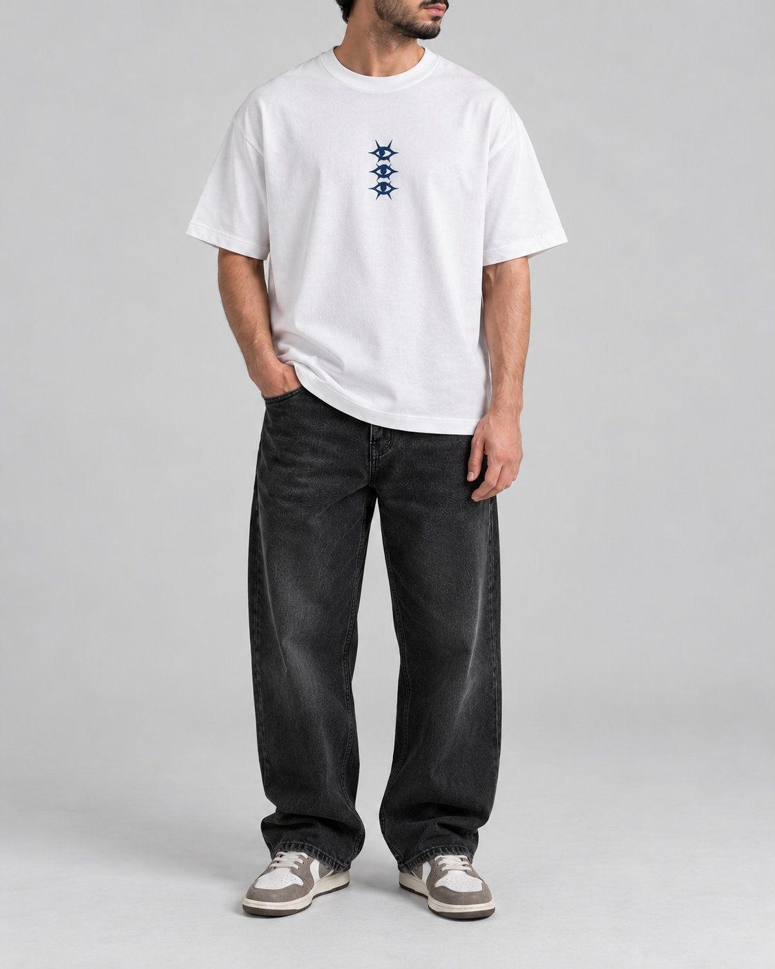 Révolution I — t-shirt oversize blanc cassé, HOGGAR, photo 2
