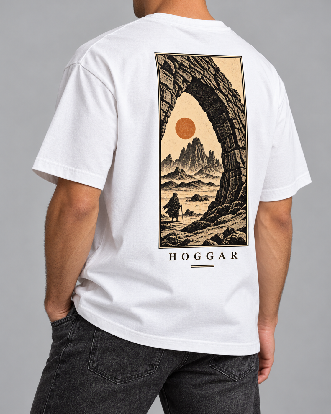 Hoggar — t-shirt oversize blanc cassé, HOGGAR, photo 1