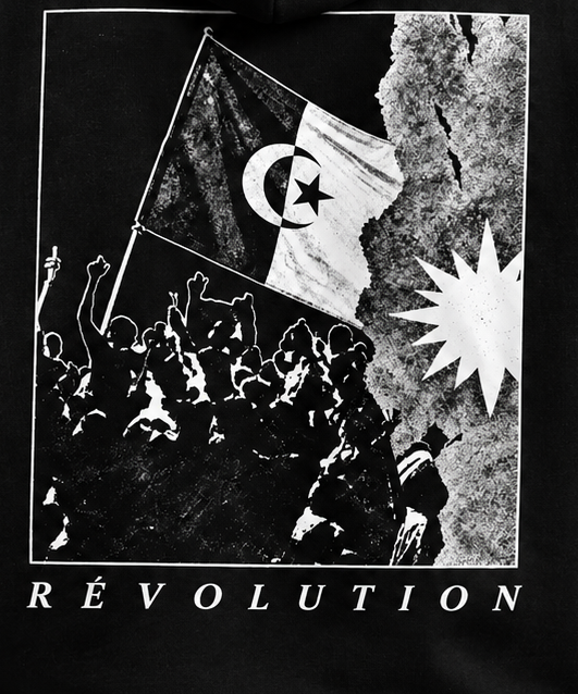 Révolution II — sweat à capuche noir, HOGGAR, photo 5
