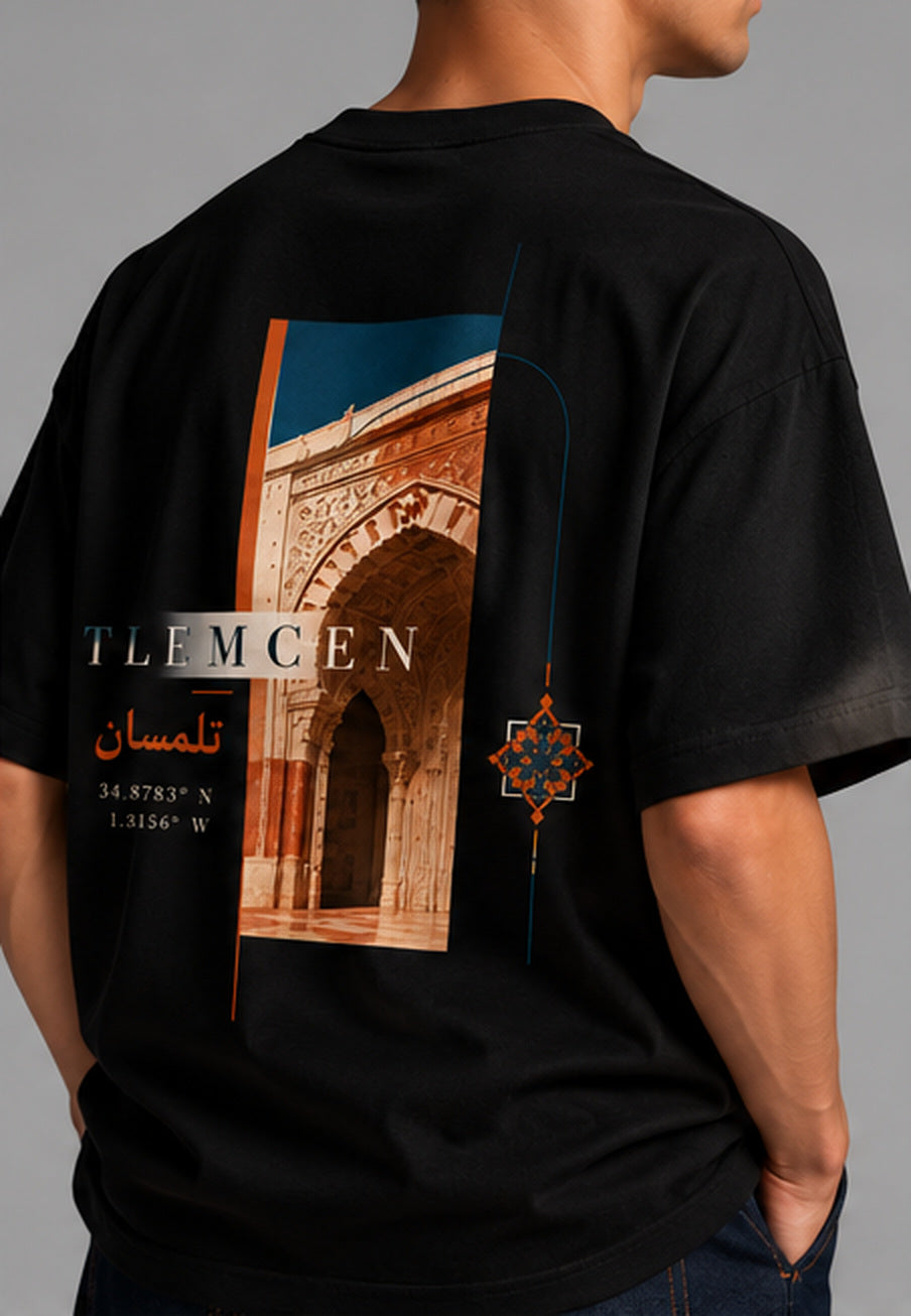 Tlemcen — t-shirt oversize noir, HOGGAR, photo 7