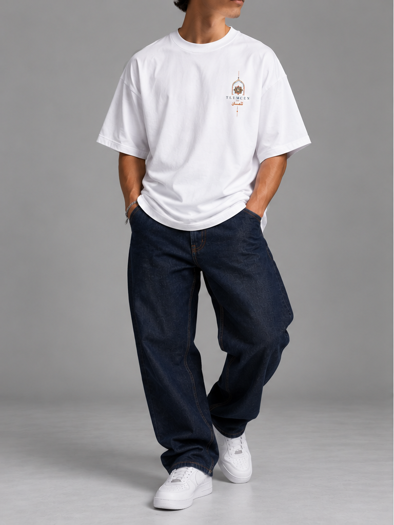 Tlemcen — t-shirt oversize blanc cassé, HOGGAR, photo 5