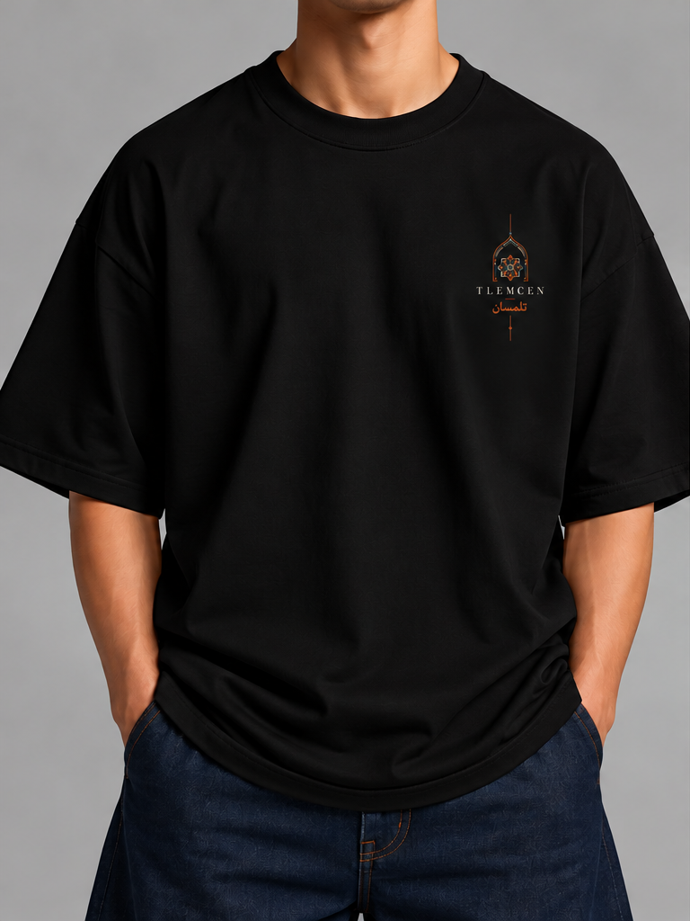 Tlemcen — t-shirt oversize noir, HOGGAR, photo 11